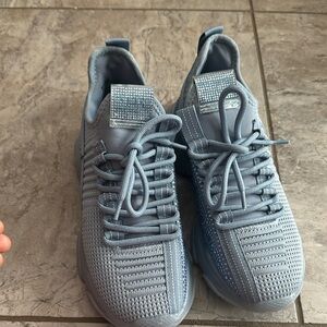 Steve Madden Sky Blue Knit Sneakers